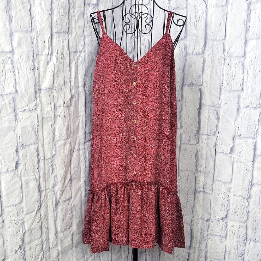 Bailey‎ Blue Red Floral Mini Dress